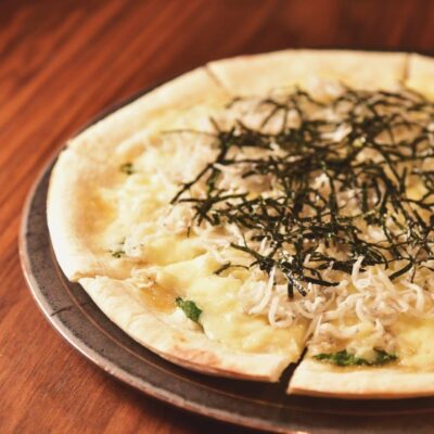 しらすと大葉のピザ (2)2